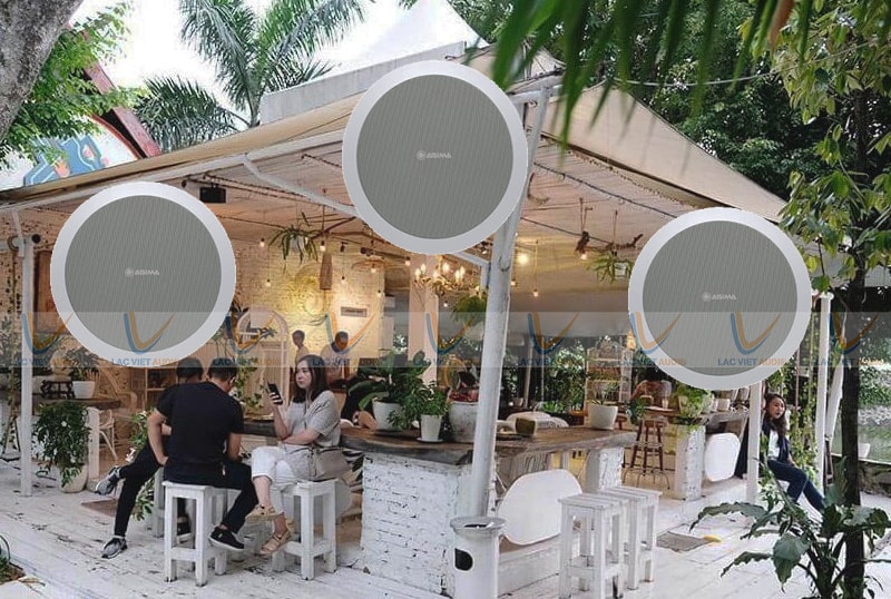 loa âm trần ASIMA CX-10W rất phù hợp cho những dòng nhạc hay sôi động vừa phải tại các quán cafe