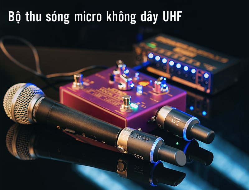 Bộ thu sóng micro không dây UHF chính là giải pháp cho tín hiệu xa và chuẩn