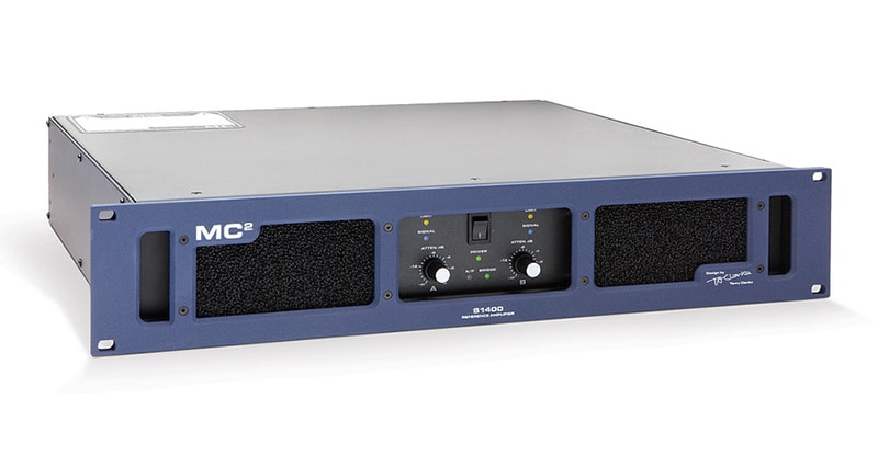 Cục đẩy MC2 Audio có khả năng chơi nhạc ấn tượng với trang bị dải tần dài, công suất lớn