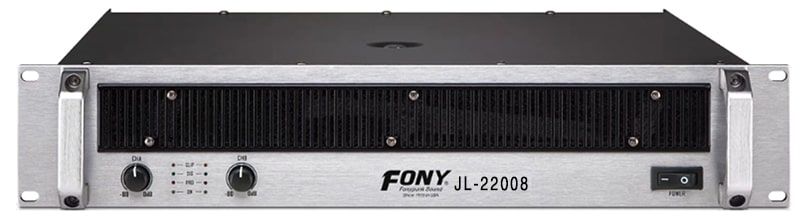 Cục đẩy công suất FONY JL-220011 hai kênh công suất mạnh mẽ, có thể lên đến 5000W/kênh