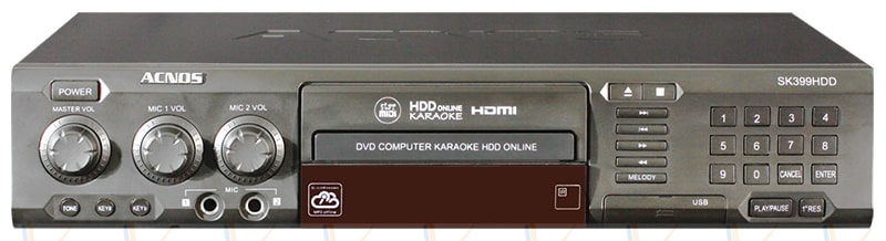 Đầu đĩa karaoke 6 số ACNOS SK399HDD giá rẻ: 1.800.000VNĐ