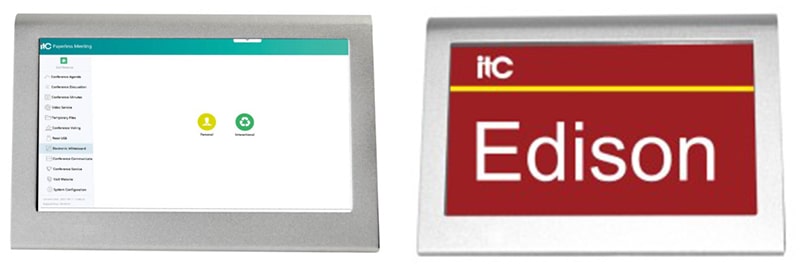 ITC TS 8209A có 2 mặt với 13 màu sắc và phông chữ có thể thay đổi thùy theo cài đặt của người dùng