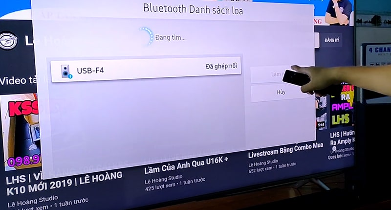 Kết nối mixer với tivi qua bluetooth