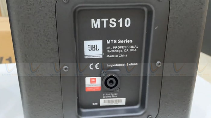 Khả năng ghép nối và tương thích của JBL MTS10 rất tốt với nhiều bộ dàn và thiết bị