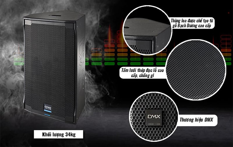 Loa karaoke DMX Xi-15M - Bền bỉ, chắc chắn, cứng cáp