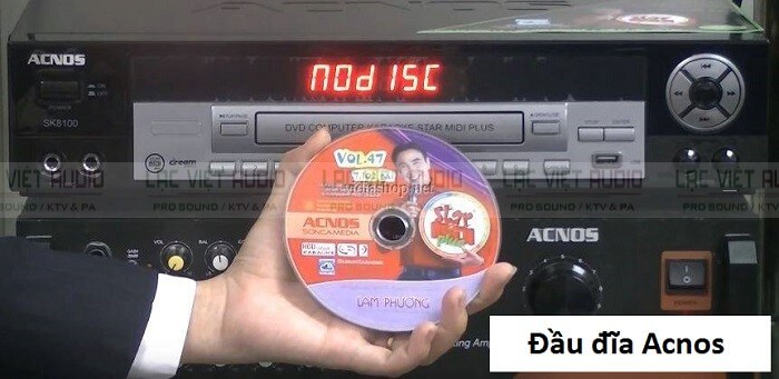 Cách kết nối đầu karaoke Acnos bằng đĩa DVD để nghe nhạc