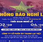 Lạc Việt Audio thông báo nghỉ ngày Quốc khánh 2/9